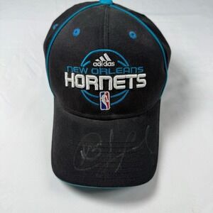 Vintage Chris Paul Signed Hat New Orleans Hornets Adidas NBA Autograph Rare CP3